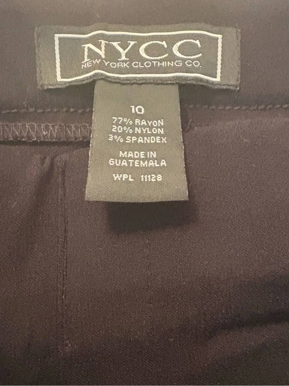 NYCC Women's Black Stretch Pants